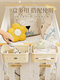 Pupan crib storage hanging basket bedside bedside baby changing table side diaper storage bag cream three-in-one hanging basket saliva/diaper/storage