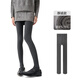 JKN gray leggings for women in autumn and winter, thickened, slightly pressed to make you slim, plus velvet, thin velvet, pressure heated, vertical striped pantyhose