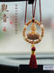 Litian car pendant car pendant Guanyin small Buddha boxwood car rearview mirror pendant decoration men and women peace baby Buddha auspicious gold