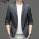LILANZ 2025 Men's Casual Suit Autumn New Slim Single Suit Jacket Men's Fashion Korean Thin Suit Gray 22301 M 170