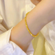 Lihu Qiying Store gold-colored bouncy bead bracelets for women, pure gold, broken gold bracelets, 18k gold, broken silver, a few taels, the same as the gold store