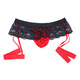 Gfi sexy 2025 new free men's sm men's sexy underwear underwear thong temptation men's date shirt black and red one size