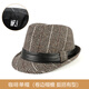 QIPEIER old man hat men's autumn and winter grandpa windproof warm hat middle-aged and elderly father British gentleman style jazz hat coffee color one size 56-60CM