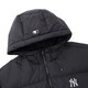 MLB Official Fashionable and Versatile Atmosphere Hooded Goose Down Down Jacket for Men and Women Couples Winter New DJB40 New York Yankees/Black S (It is recommended to take one size smaller)