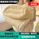 Yusenyi winter thickened lamb velvet blanket cover blanket milk velvet office nap coral velvet shawl sofa blanket small quilt rice fragrant yellow double layer thickened lamb velvet_super soft and waxy super warm 120x200cm children's blanket