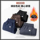 Heavy velvet sweatpants men's casual pants winter 2024 new loose harem leggings sweatpants autumn and winter thick gray velvet winter warmth M 100-115Jin Jin equals 0.5 kg