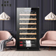 RSRDDY German imported quality villa office wine cabinet constant temperature wine cabinet household small electronic wine pure black (18//support (T) wood/shelf)