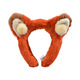 Pei Nanwei fox ears plush headband for women in the amusement park, cute cartoon headband for autumn and winter face wash hairpins, 1 Firefox headband