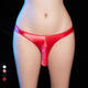 Men's fun underwear sexy style new men's hollow thong with holes sexy thin straps free white one size
