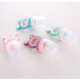 ZNMW baby bite bag, baby food supplement, fruit and vegetable, fruit-eating artifact, silicone push nipple, fruit puree, teeth grinding, bunny style + violet + medium net, random color