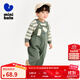 Mini Bala boys and girls long-sleeved suit autumn baby children's T-shirt overalls moisture-absorbent and quick-drying green tone 00444 110 cm