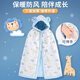 Cool boy Lamy baby cape autumn and winter outing cape infant male and female baby cape children's windproof hooded bean fleece coat Xiao Ari with cuffs_reachable bag 100 cm