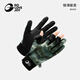 GOLOVEJOY gloves for fishing special non-slip warm Luya travel fishing breathable fingerless wild fishing sweat-absorbent gloves winter Green Wild Shark Trail L