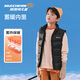Skechers children's clothing children's vests for boys and girls vests with a big shoulder jacket L424K080/L425K029 L424K080-carbon black/0018 140
