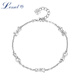 Lossot Fashion Bow Platinum Bracelet Women's PT950 Platinum Bracelet as a Birthday Gift for Girlfriend and Wife