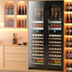Kelati red wine cabinet constant temperature wine cabinet home 2 meters high large capacity can be embedded in the living room glass door frost-free wine cabinet villa wine cabinet tea preservation cabinet beer and wine display cabinet 2 meters high single temperature red wine single layer full 270L