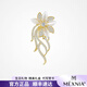 MEXNIA high-end luxury jewelry temperament flower brooch women's exquisite niche brooch brooch clothes accessories collar pin gift gold