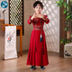 Little Taobao Tang suit boys Chinese style ancient style children Hanfu ancient costume Chinese school boys Mid-Autumn Festival costumes SMD05 red 130