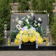 Jingga Tomb Sweeping Artificial Flowers Qingming Festival Flower Baskets Tomb Sweeping Flowers Sacrifice Artificial Flower Supplies Bouquets for Martyrs Cemetery Sacrifice Flowers 07 Silk Flower Baskets + Ribbons