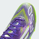 Adidas F50 LEAGUE artificial turf 2G/3G AG ultra-light customized short spike football shoes Adidas purple/white/bright lemon yellow (recommended to choose a half size larger) 40