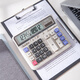 Deli dual power supply computer button calculator 12-digit large screen horizontal calculator financial/bank calculation office stationery without voice 2135
