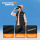Skechers children's clothing children's vests for boys and girls vests with a big shoulder jacket L424K080/L425K029 L424K080-carbon black/0018 140