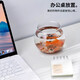Round household transparent small fish tank desktop 4K ultra-clear desktop fish tank decoration and ornamental one-piece desktop ecological aquarium turtle tank goldfish tank round fish tank small size 12.5*13.5*13.5cm