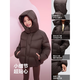 Bosideng (BOSIDENG) 25 winter new children's down jacket down jacket women's fashion silhouette ultra-light puff parent-child accessories Brown Coffee 7A11 110 56