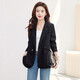 
Silk Cypress House Slit Suit 2025 Autumn New Women's Fashionable and Successful Commuter Slim Casual Suit Blazer