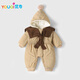 Youqi baby clothes for men and women, autumn and winter cotton clothes, warm jumpsuits for infants and young children, late autumn super cute cotton clothes for outings