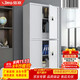 Xinjing Security Cabinet Electronic Password Cabinet Information File Cabinet Equipment Cabinet Steel Thickened Security File Cabinet Office Iron Cabinet White Pass Double Section Electronic Password Lock
