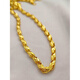 Wanke 999 authentic Yuesa gold imitation gold fake chain gold-plated necklace men's hollow melon seed chain women's 2025 8 mm thick 70 cm long weight 70 Lao Fengxiang quality