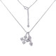 Lao Fengxiang solid platinum adjustable Ruyi one-word vajra cross vajra set chain platinum jewelry white gold about 11.13g