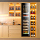 Kelati red wine cabinet constant temperature wine cabinet home 2 meters high large capacity can be embedded in the living room glass door frost-free wine cabinet villa wine cabinet tea preservation cabinet beer and wine display cabinet 2 meters high single temperature red wine single layer full 270L