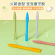 Rocket Silicone Teether Food Grade Hollow Tube Baby Oral Molar Stick Bite Glue Can Be Boiled Mung Bean Color 1 Pack