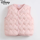 Disney (Disney) baby down cotton vest autumn and winter boys and girls Korean style waistcoat infant vest inner wear children new style black 90