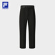 FILA woven trousers for men 2025 autumn new fitness sports loose cuff overalls paratrooper pants plus velvet black-BK L 175/84A/L