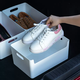 Yusenyi Shoe Box Storage Box Car Trunk Transparent Single Moisture-Proof Car Storage Box Separate Shoe Box for Shoes in the Car Large White 1 Pack Large White 1 Pack