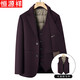 Hengyuanxiang 2025 new winter men's wool woolen coat middle-aged suit collar coat removable vest