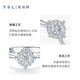 Xie Ruilin (TSL) 18K gold diamond ring Starlight diamond engagement ring women's 1 carat diamond ring BC063 (63240)-13 circles