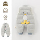 G.DUCKKIDS baby winter down jacket vest jumpsuit casual cute sleeveless overalls small month old baby wear winter clothes green 66 cm
