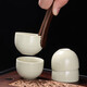 Baijie tea cup clip tea set accessories non-slip tea cup tea tweezers tea ceremony six gentlemen alloy tea clip ebony tea clip