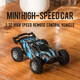 1 32 mini full-scale remote control car charging off-road car RC high-speed drift racing boys and children toys s638 green