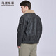 Mark Huafei American Retro Heavy PU Leather Jacket Men's 2025 Autumn and Winter New Warm Thickened Imitation Lamb Wool Jacket 1506 Black 001 M 170