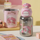 BEDDYBEAR Open Smile Double Drink Pure Titanium Cup Children's Thermos Cup Student Straw Cup Water Cup Kettle 560ml Titanium Cute Melody