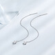 Trendy Acer Platinum Star PT950 platinum ear wire women's earrings as a birthday gift for girlfriend, priced at about 0.8g per pair