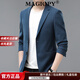 MAGIOPY luxury high-end brand 2025 spring and autumn printed suit men's business fashion casual dad jacket green XL 180