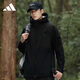 Adidas men's and women's same sports mountaineering fashion trend outdoor soft shell sports jacket black XL