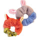 Plush hair tie, crazy animal Nick Judy hair rope, female cartoon hair tie, rubber band, large intestine ring, hair rope hair accessory FQ213 - fox ears + rabbit ears 2 pcs