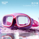 WATERTIME swimming goggles for children and girls, waterproof, anti-fog, HD, boys' large-frame swimming goggles, diving goggles, quicksand purple, material_baby health (applicable to 3-16 years old), flat